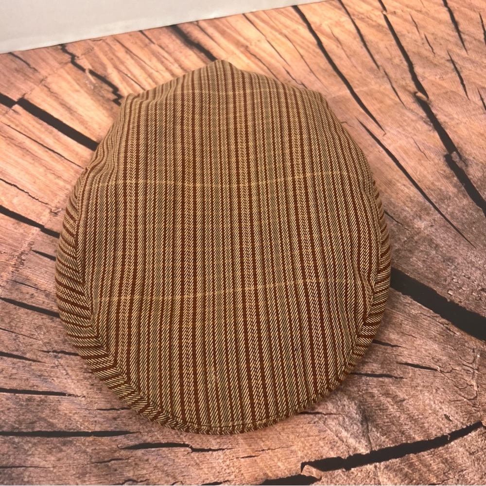 Vintage Old Navy Surplus‎ Company Brown Plaid Men's Newsboy Flat Cap